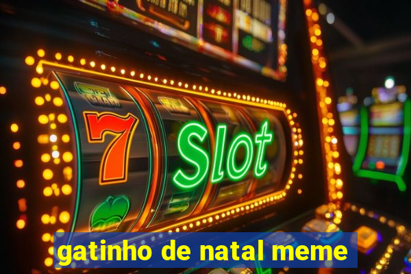 gatinho de natal meme